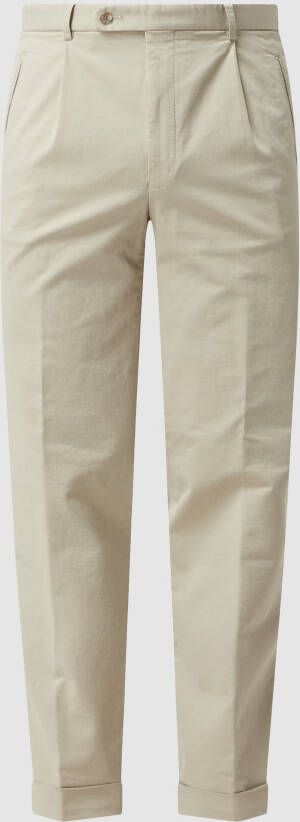 hiltl Bandplooibroek met stretch model 'Morello'