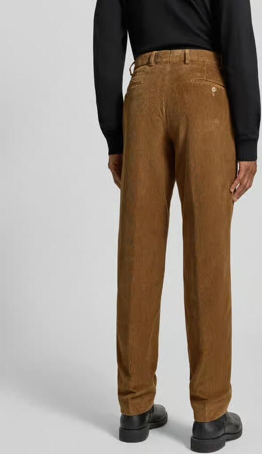 Hiltl Regular fit corduroy broek van pure katoenmix - Foto 5