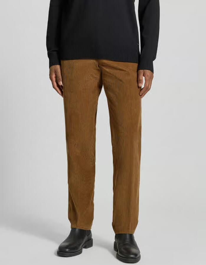 Hiltl Regular fit corduroy broek van pure katoenmix - Foto 3