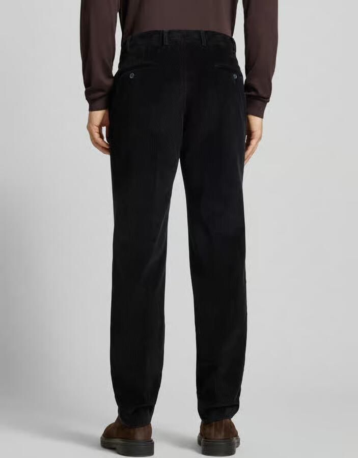 Hiltl Regular fit corduroy broek met riemlussen model 'PARMA'