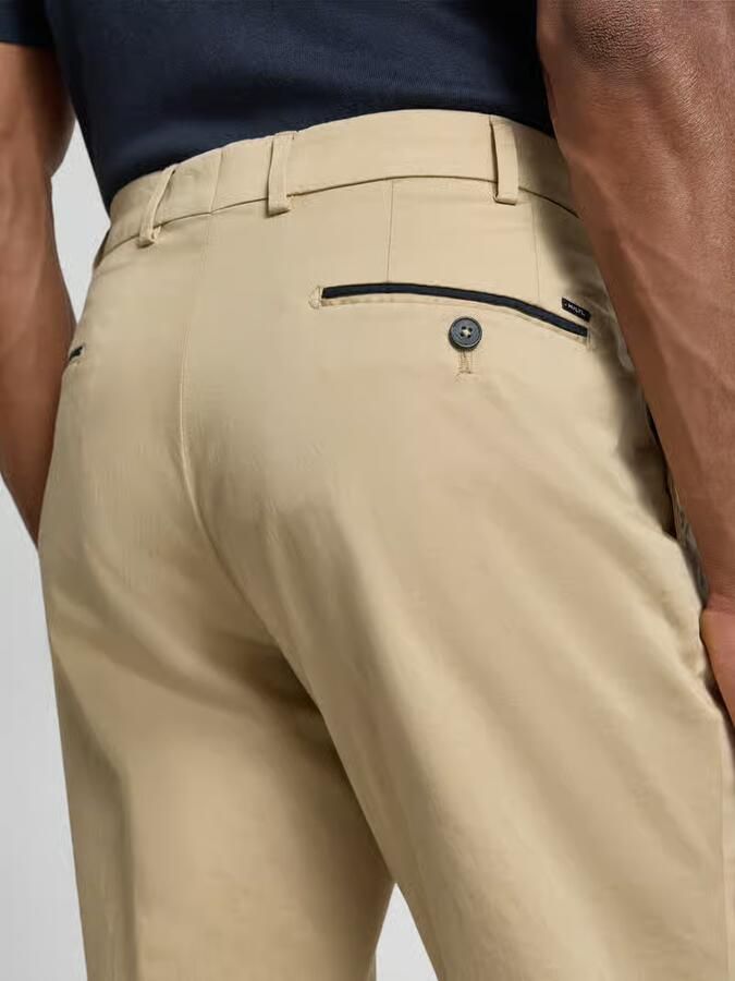Hiltl regular fit chino met steekzakken model 'Peaker'