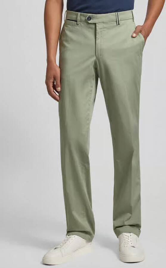 Hiltl regular fit chino met steekzakken model 'Peaker' - Foto 2