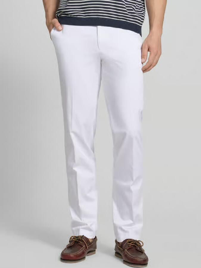 Hiltl regular fit chino met steekzakken model 'Peaker' - Foto 2