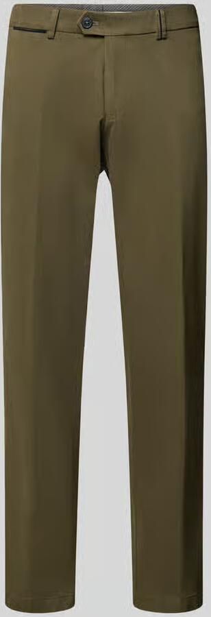Hiltl Regular fit stoffen broek met persplooien model 'Peaker'
