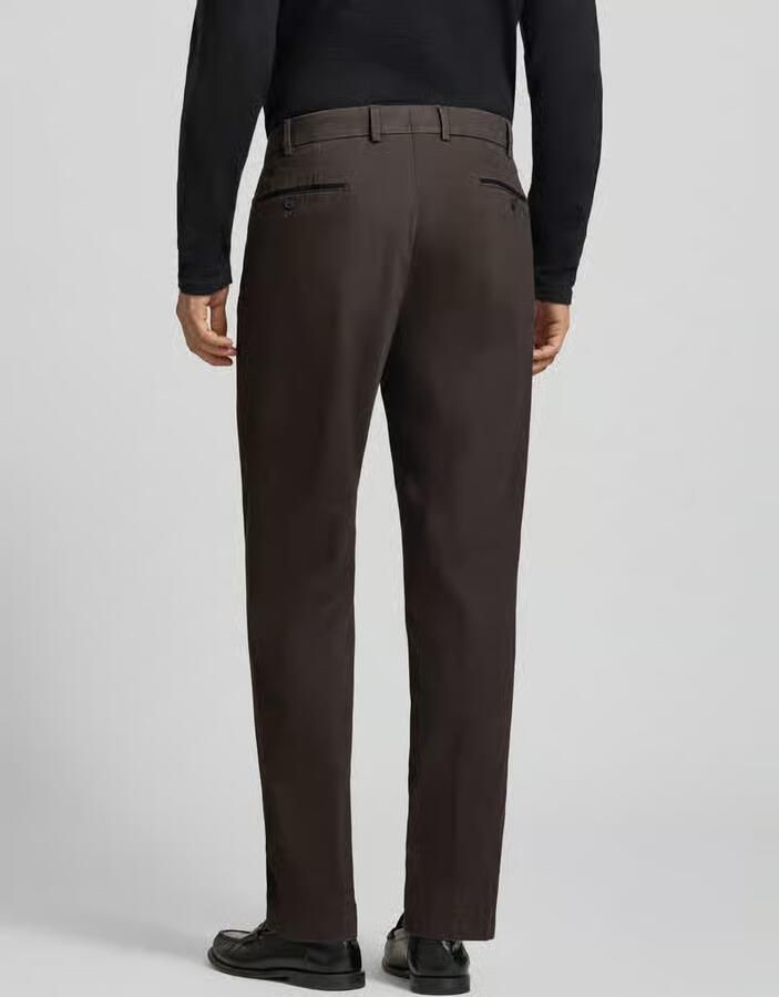 Hiltl Regular fit stoffen broek met persplooien model 'Peaker' - Foto 3