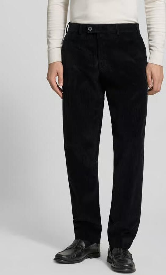 Hiltl Regular fit corduroy broek met riemlussen model 'PARMA' - Foto 3