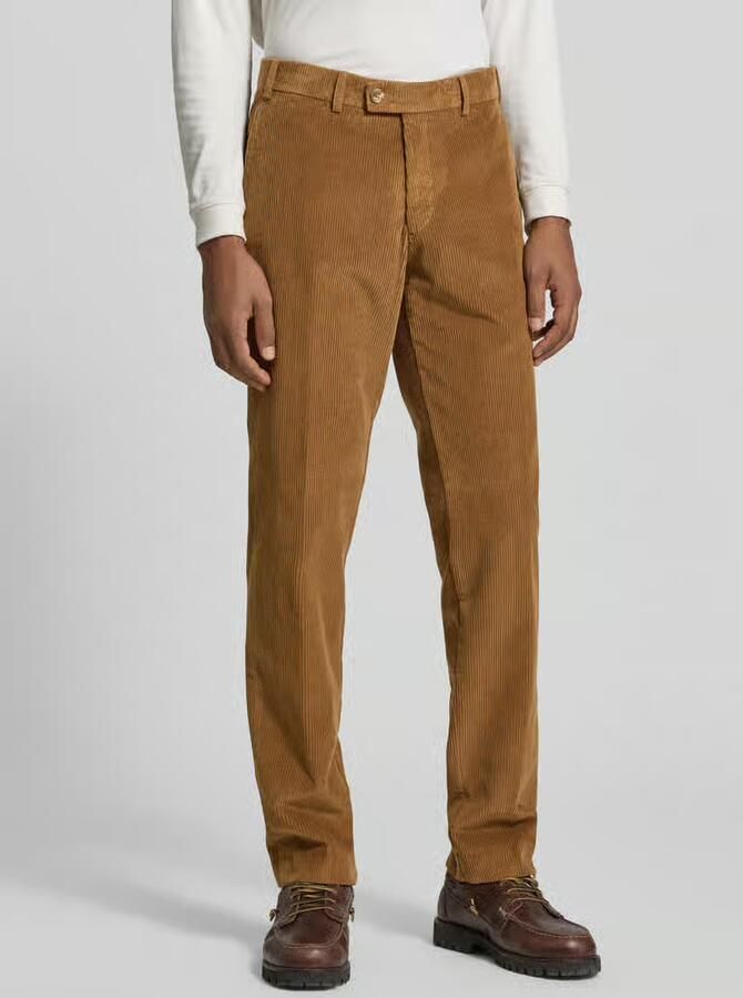 Hiltl Regular fit corduroy broek van pure katoenmix - Foto 4