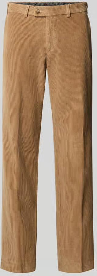 Hiltl Regular fit corduroy broek met riemlussen model 'PARMA'