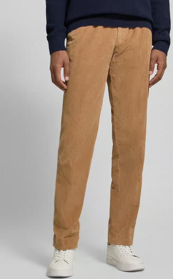 Hiltl Regular fit corduroy broek met riemlussen model 'PARMA' - Foto 3
