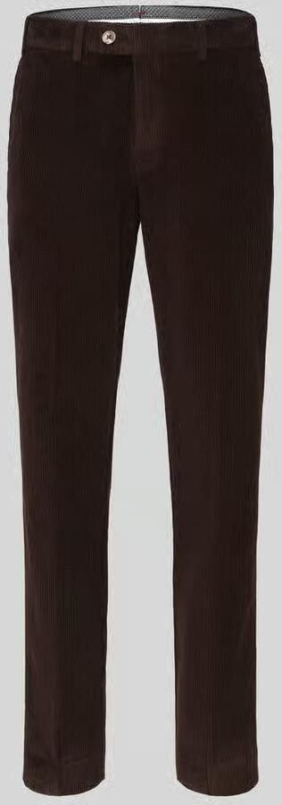 Hiltl Regular fit corduroy broek met riemlussen model 'PARMA'