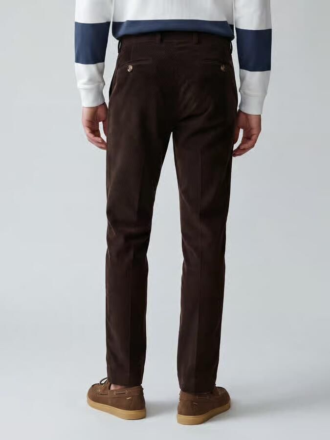 Hiltl Regular fit corduroy broek met riemlussen model 'PARMA' - Foto 2