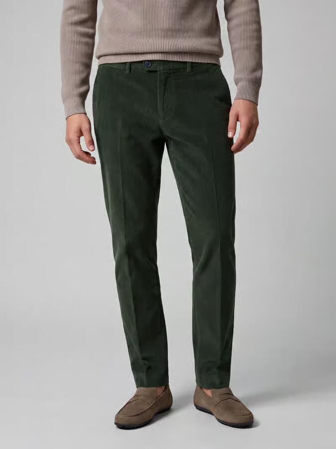 Hiltl Regular fit corduroy broek van katoenmix - Foto 3