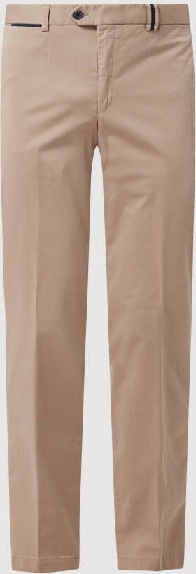 Hiltl Straight fit chino met stretch model 'Peaker'