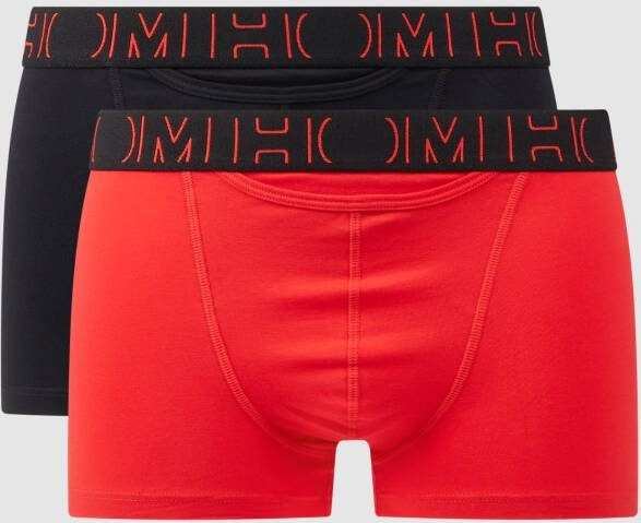 HOM Boxershort met elastische band met label in een set van 2 stuks