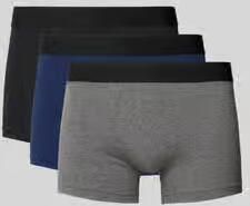 HOM Boxershort met elastische band met label in een set van 3 stuks