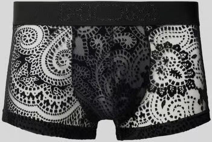 HOM Slim fit trunks in semitransparant design model 'Rhapsody'