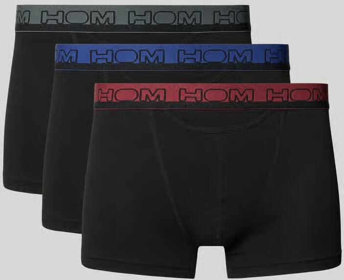 HOM slim fit trunks met gestikt logo model 'Terry' in set van 3 - Foto 2