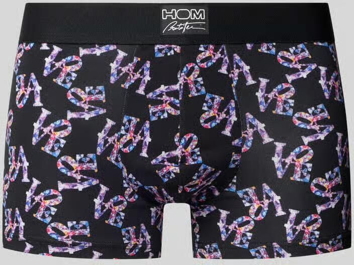 HOM slim fit trunks van katoenmix model 'Pop Love'