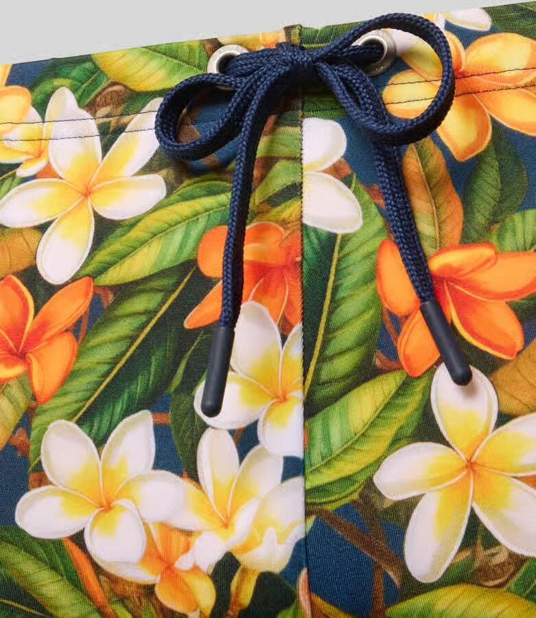 HOM slim fit zwembroek met florale all-over print model 'Etna'