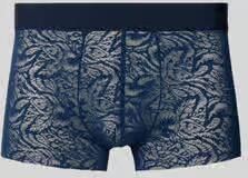 HOM Trunks van kant met elastische band met logo