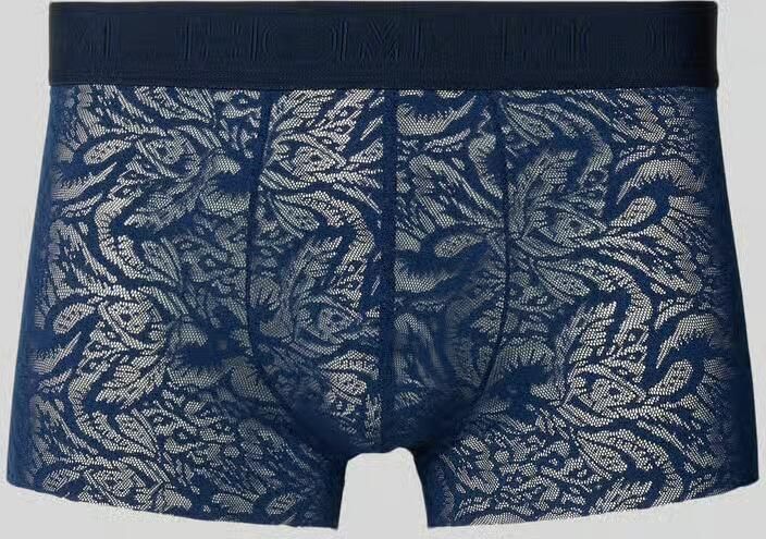 HOM Trunks van kant met elastische band met logo - Foto 3