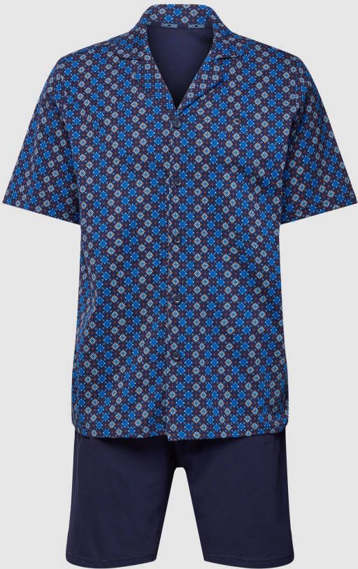 HOM Pyjama met all-over motief model 'MARVIN'