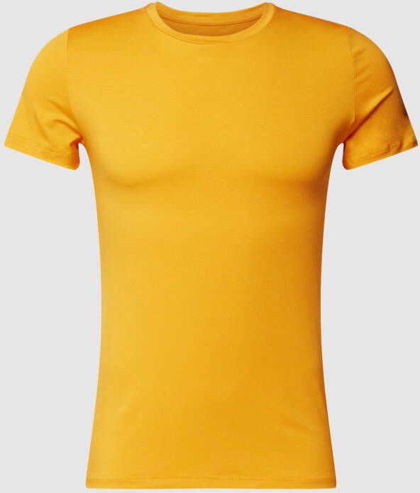 HOM T-shirt in effen design model 'Tencel'