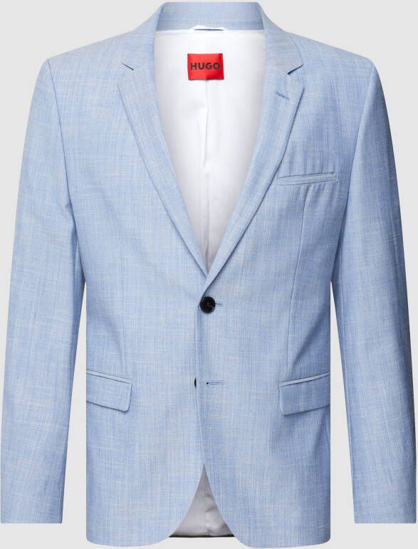 HUGO 2-knoops colbert met all-over motief model 'Arti'