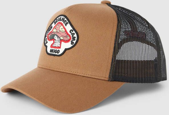 HUGO Baseballpet met labelstitching model 'Kody'