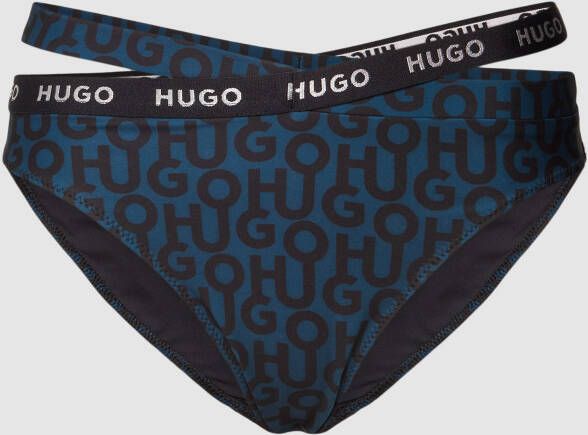 HUGO Bikinibroekje met all-over logo model 'CLASSIC MONOGRAM Cut Out'