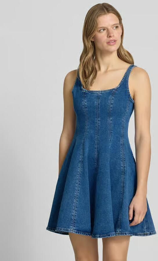 HUGO Blue A-lijn denimjurk van puur katoen model 'GADEME' - Foto 2