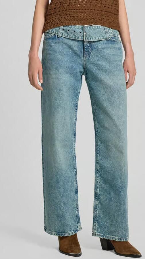 HUGO Blue Low Rise-jeans GLORY met denim-gordel baggy fit - Foto 8