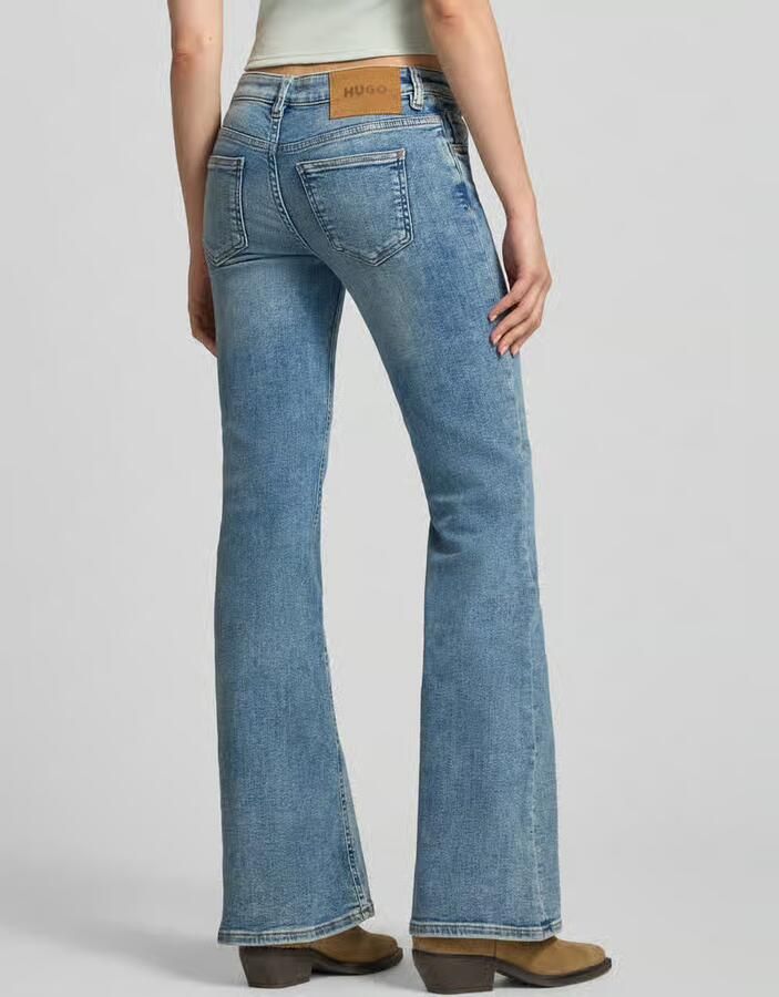 HUGO Blue bootcut jeans van katoenmix in 5-pocketmodel - Foto 2