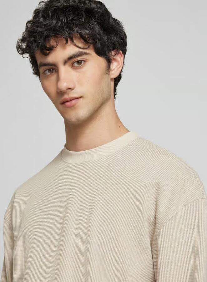 HUGO Blue Shirt met lange mouwen Nuwolo met logo-badge