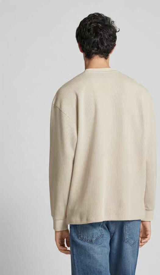 HUGO Blue Shirt met lange mouwen Nuwolo met logo-badge - Foto 4
