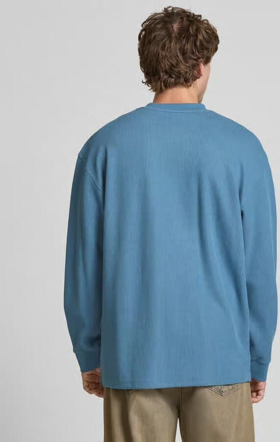 HUGO Blue Loose fit gebreide pullover van katoenmix model 'NUWOLO' - Foto 2