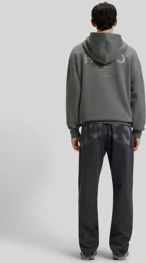 Hugo Blue Loose fit hoodie van puur katoen model 'NAZARDO' - Foto 7