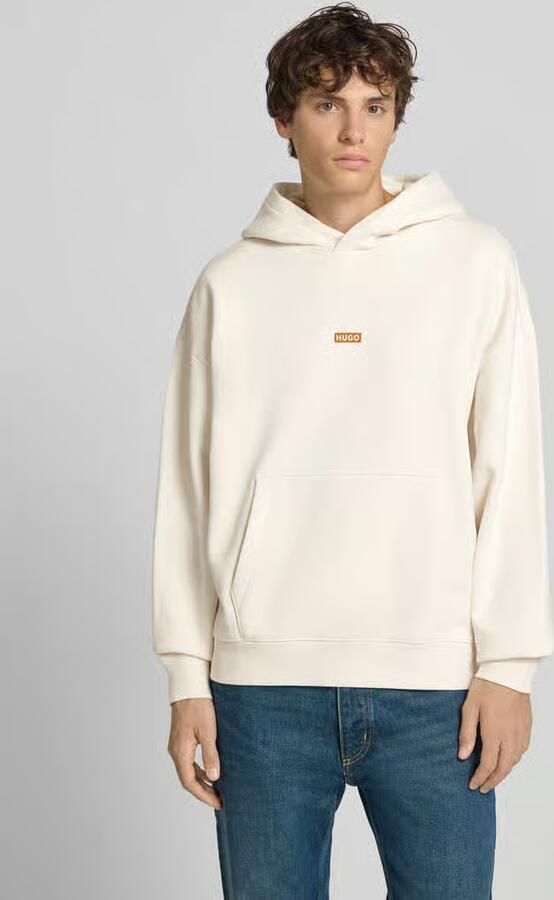 HUGO Blue Loose fit hoodie van puur katoen model 'Nazardo' - Foto 2