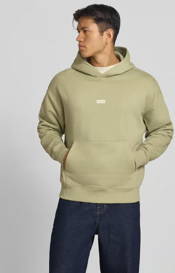 HUGO Blue Loose fit hoodie van puur katoen model 'Nazardo' - Foto 2