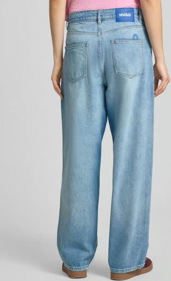 HUGO Blue loose fit jeans van pure katoen model 'LENI'