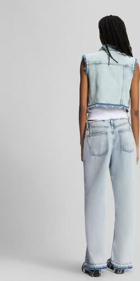 HUGO Blue loose fit jeans van pure katoen model 'LENI'