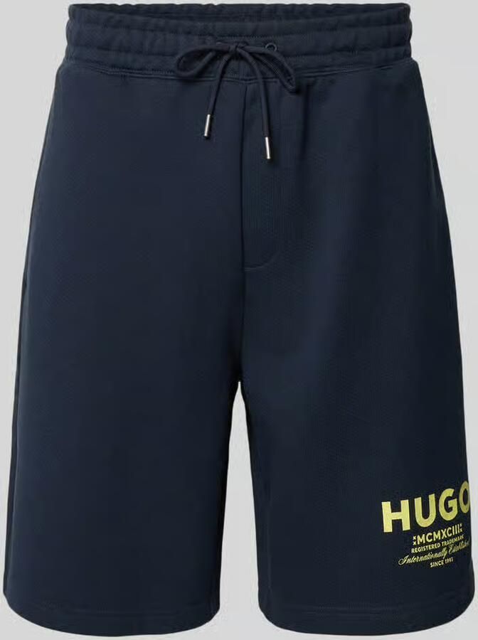 HUGO Blue loose fit sweatshorts van puur katoen model 'NOMARIO' - Foto 2