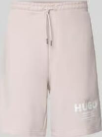 HUGO Blue Loose fit sweatshorts van puur katoen model 'Nomario'
