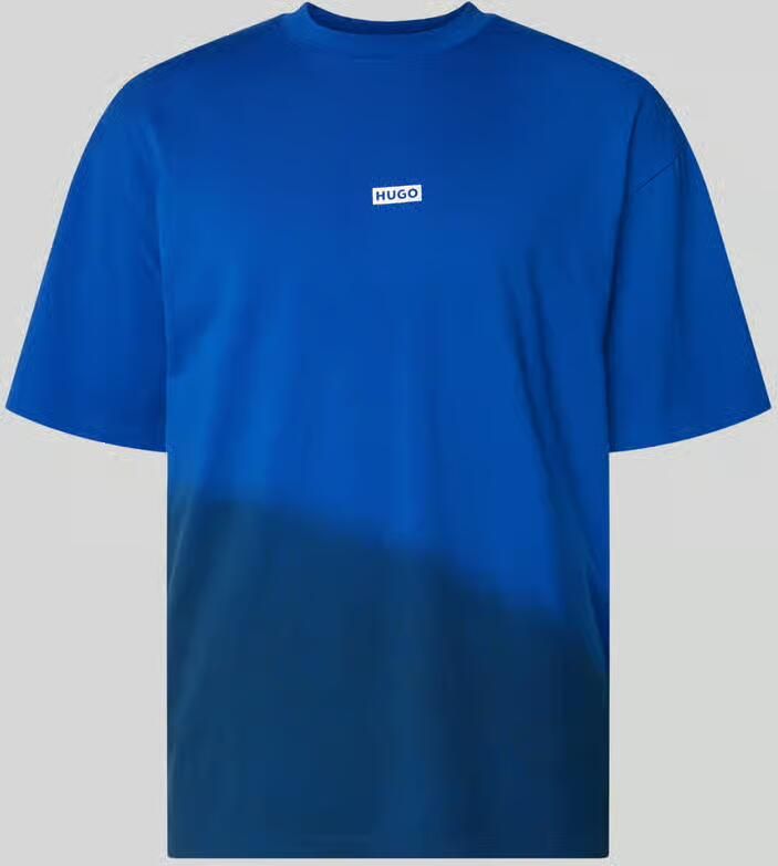 HUGO Blue Loose fit T-shirt van 100% katoen model 'NALONO' - Foto 2