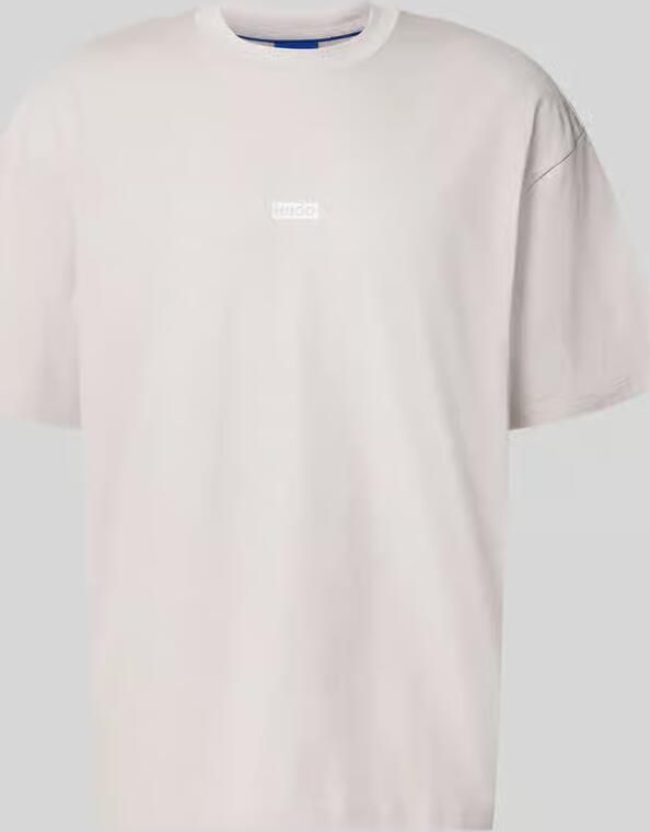 HUGO Blue Loose fit t-shirt van 100% katoen model 'Nalono' - Foto 3