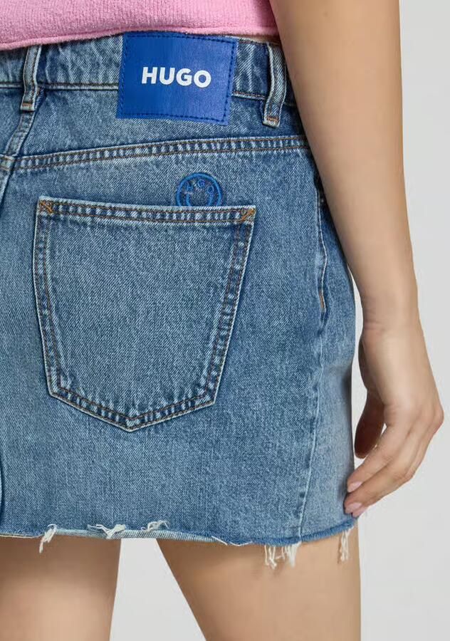 HUGO Blue mini-jeansrok van puur katoen model 'GALANIE_1_B'