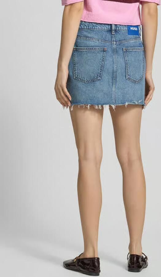 HUGO Blue mini-jeansrok van puur katoen model 'GALANIE_1_B'