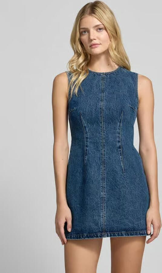 HUGO Blue Mini-jurk met deelnaden - Foto 2