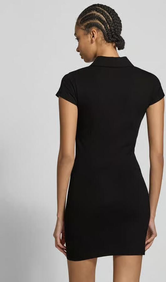 HUGO Blue Jerseyjurk Nera met polokraag logo-trekker