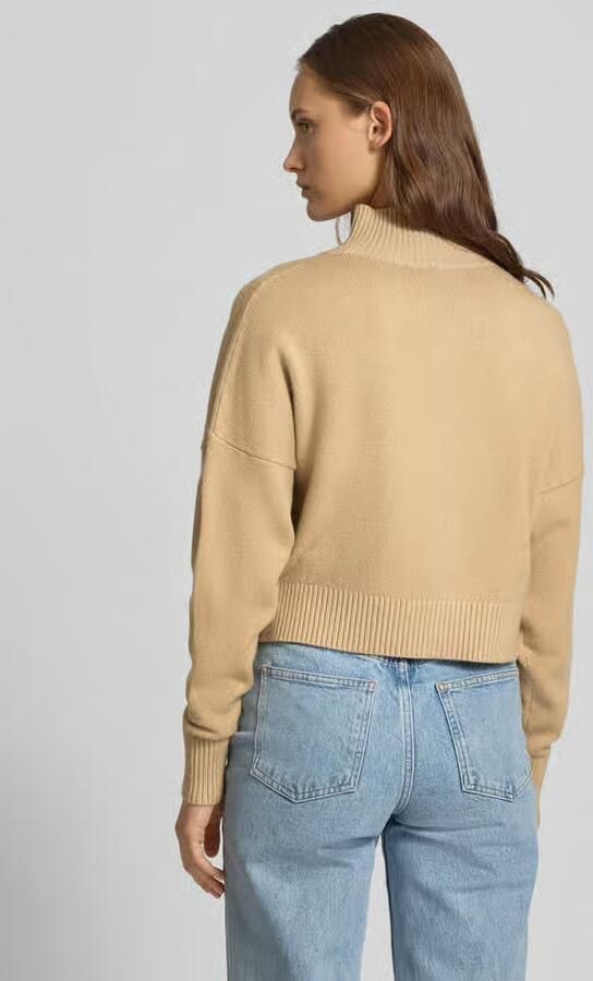 HUGO Blue Oversized fit coltrui van viscosemix model 'SESTY'